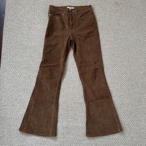 lucky brand Women's Wide Leg Brown Corduroy Flare Pants: Size 8 29